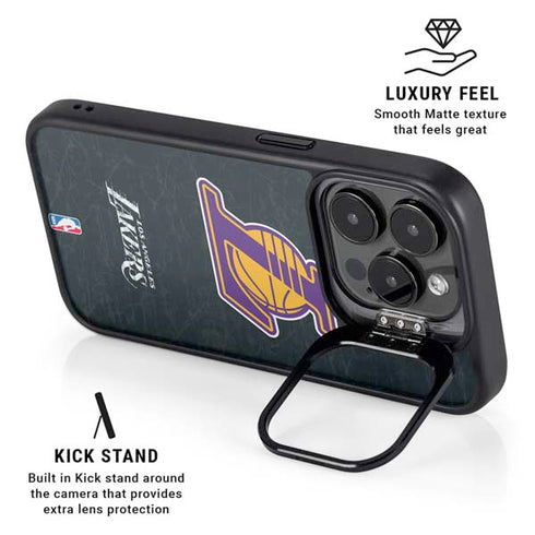 NBA Los Angeles Lakers Secondary Logo iPhone 16 Pro Kickstand Case
